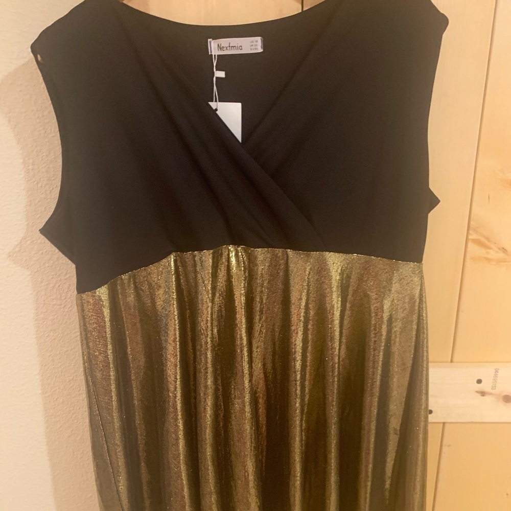 Black and Gold Dress
